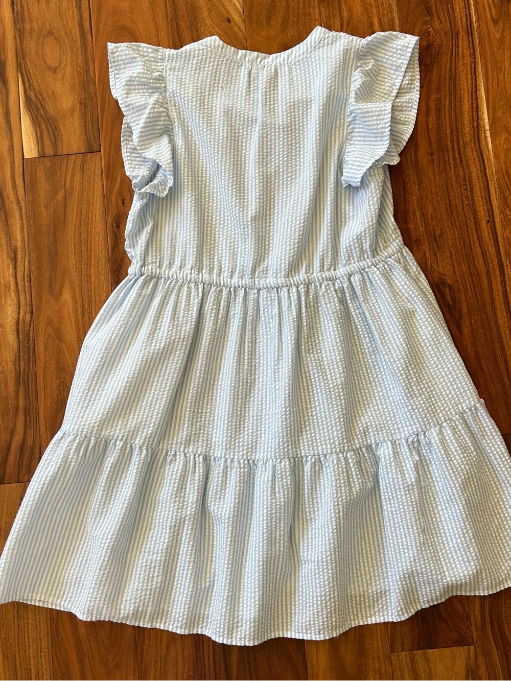 Time and Tru White and Blue Mini Dress - Picture 7 of 7